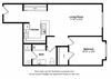 Key Largo floor plan Key Largo floor plan at Tera Apartments, Kirkland, WA